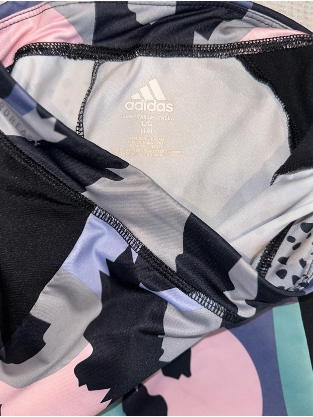 Adidas Adicolor Classics Track Suit Youth Pink Camo Retro Style 2 Piece LG 14 - Picture 6 of 7